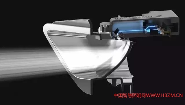 中國(guó)照明網(wǎng)提供：激光大燈也許會(huì)改變將來(lái)汽車前臉的設(shè)計(jì)方向，大燈總成所占車頭的面積會(huì)越來(lái)越小。