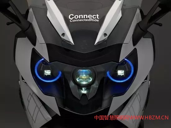 中國(guó)照明網(wǎng)提供：BMWK1600GTL概念車首次配備了激光大燈照明科技