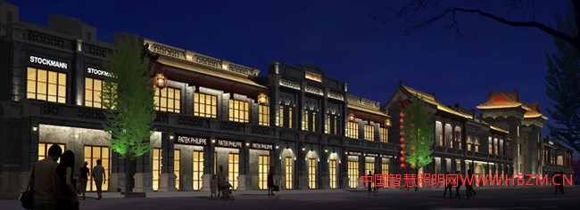 商業(yè)街景觀亮化設計的商業(yè)街又美麗又繁華