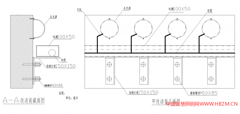 張家口清園橋夜景亮化改造