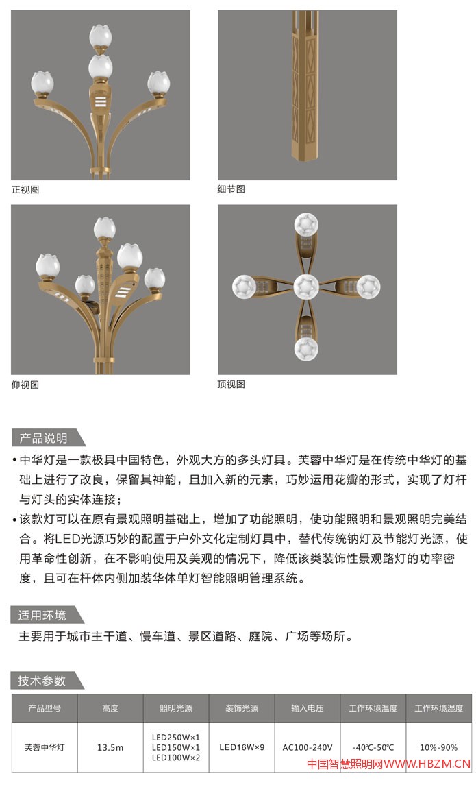 華體照明一層芙蓉中華燈