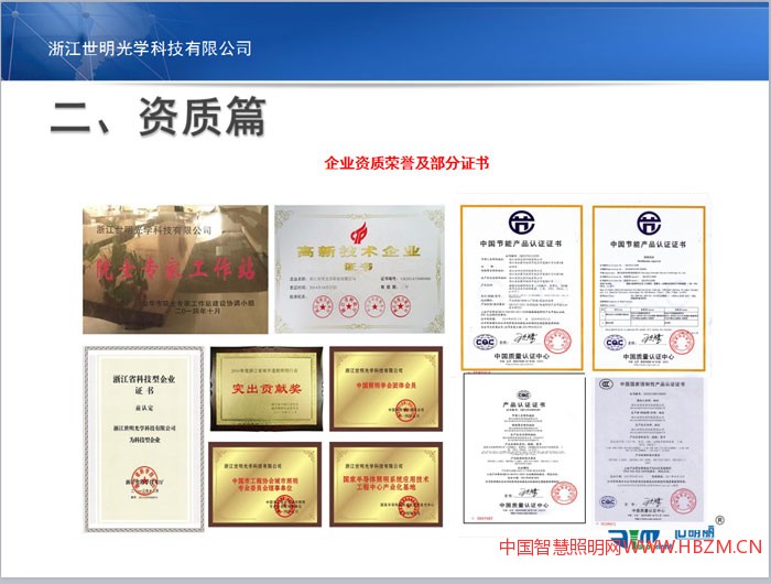 浙江世明光學(xué)科技有限公司公司資質(zhì)