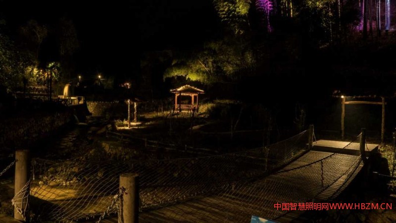 圖注：在一些自然景觀照明中用藝術(shù)化的手法刻畫靜謐和疏淡，已經(jīng)成為一種共識。