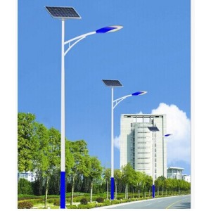 新農(nóng)村建設(shè)LED太陽能路燈6米7米8米鋰電池道路照明改造