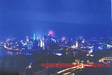 重慶這個(gè)渝中半島兩江四岸的一個(gè)景觀照明夜景照明