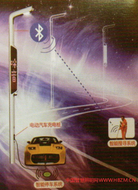 多功能智慧路燈桿示意圖