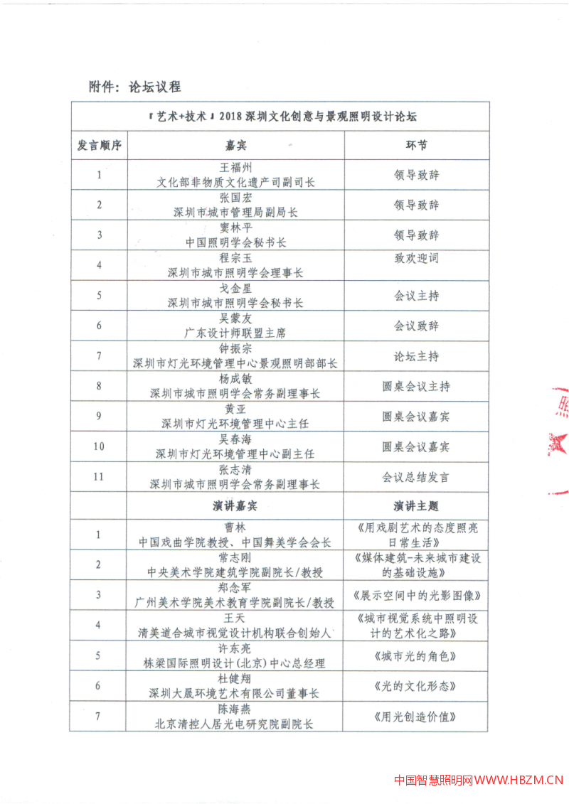 關(guān)于舉辦&ldquo;2018深圳文化創(chuàng)意與景觀(guān)照明設(shè)計(jì)論壇&rdquo;的通知