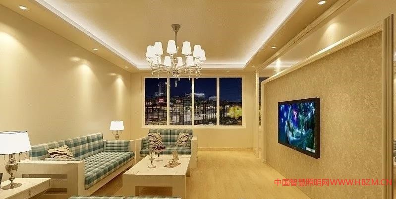 客廳燈效果圖--中國智慧照明網(wǎng)