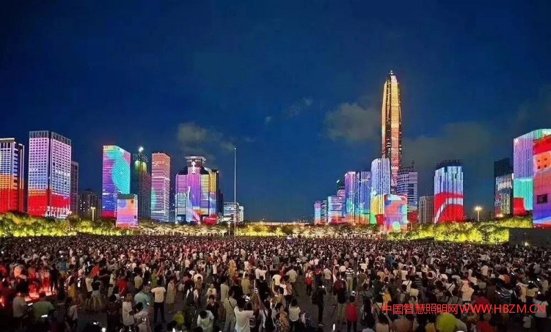 輝煌新時(shí)代深圳燈光秀---中國(guó)智慧照明網(wǎng)