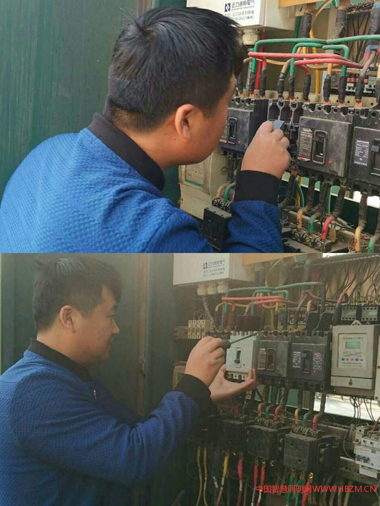 叢臺(tái)路廣廈街口柜查照明線路故障