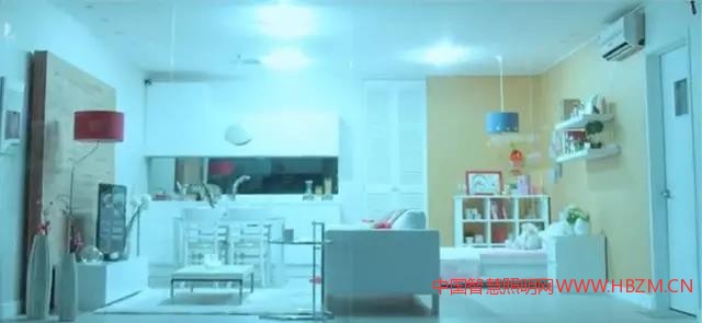 不同燈光下的客廳裝修效果-----中國(guó)智慧照明網(wǎng)