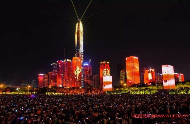▲深圳&ldquo;十一&rdquo;國慶燈光秀