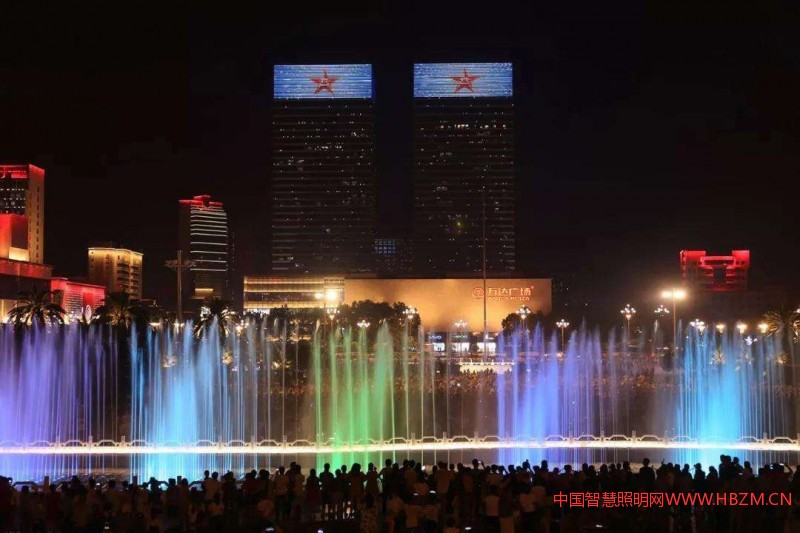 ▲南昌八一廣場夜景提升改造