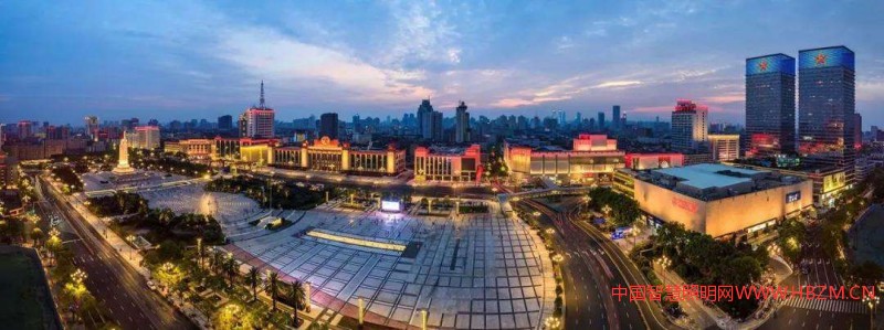 ▲南昌八一廣場夜景提升改造