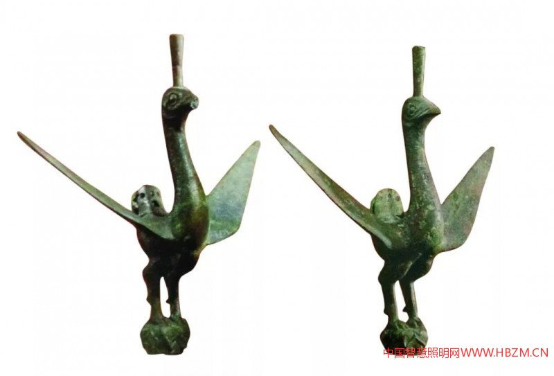 廣州南越王墓博物館的西漢立鳥燈