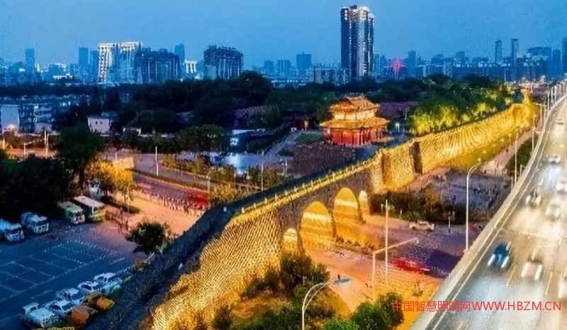 武漢的城市夜景照明和景觀照明