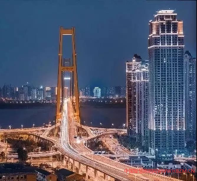 武漢的城市夜景照明和景觀照明