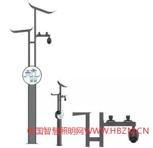 ▲湖濱步行街區(qū)智慧燈桿造型
