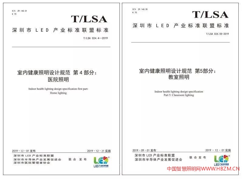 室內(nèi)健康照明設(shè)計規(guī)范第4部分：醫(yī)院照明、室內(nèi)健康照明設(shè)計規(guī)范第5部分：教室照明