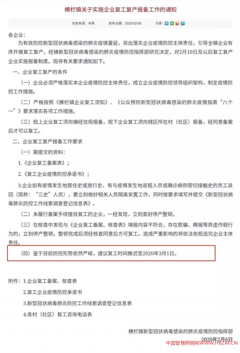 疫情期間廣東省照明產(chǎn)業(yè)復(fù)工概況