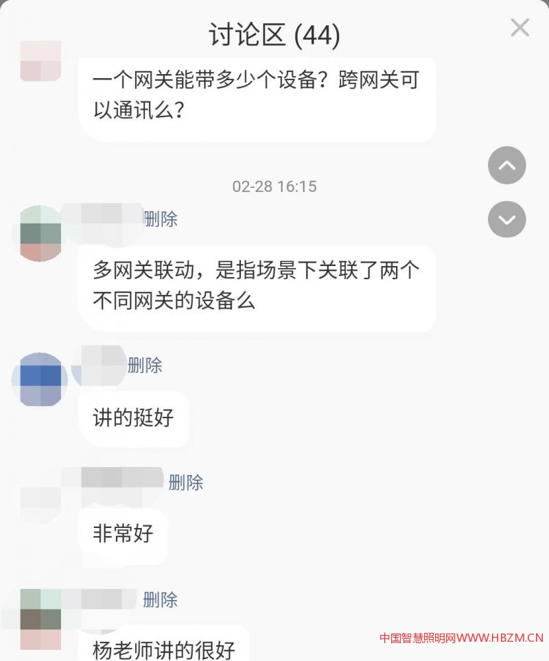 直播討論區(qū)，粉絲的提問