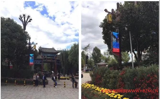 云南麗江市束河古鎮(zhèn)智慧燈桿