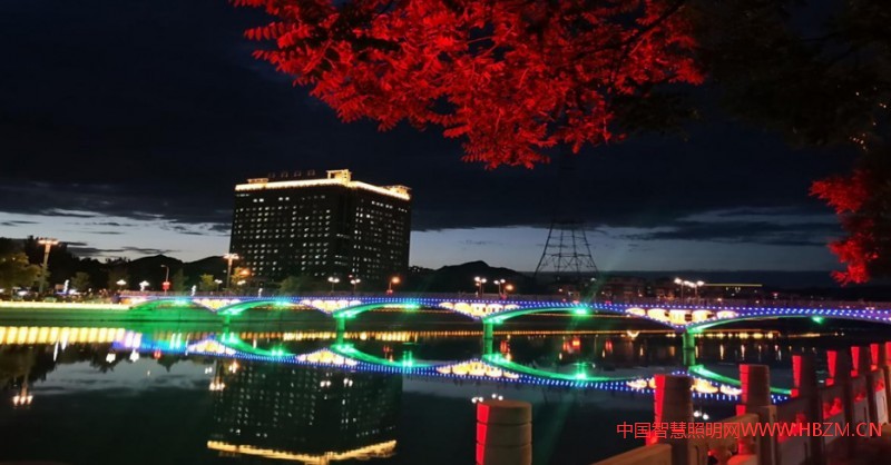 清園彩橋 （優(yōu)秀獎(jiǎng)） 攝影者：張家口市夜景照明管理中心 閆茂亭