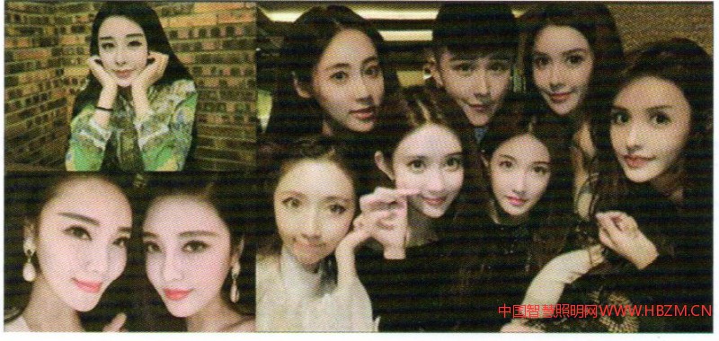 ▲千人一面的網(wǎng)紅臉