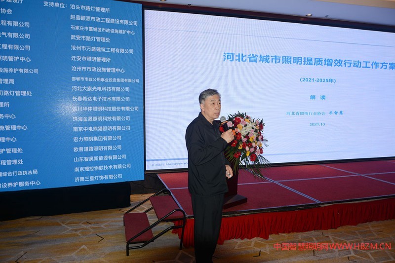 河北省照明行業(yè)協(xié)會(huì)會(huì)長李智慧作方案解讀