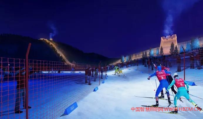 雷士照明以輕介入的方式運(yùn)用柔性結(jié)構(gòu)LED燈網(wǎng)和小尺寸LED光源，既保護(hù)文物又再現(xiàn)長(zhǎng)城蜿蜒的氣勢(shì)。